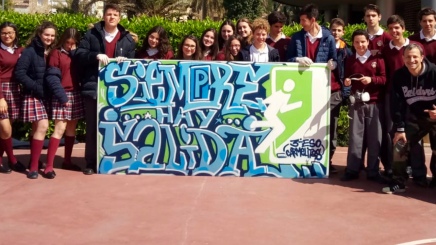Dolar One en Carmelitas con David Perez compartiendo Ciberacoso y Ciberbullying GRAFFITI STREET ART Novelda Alicante